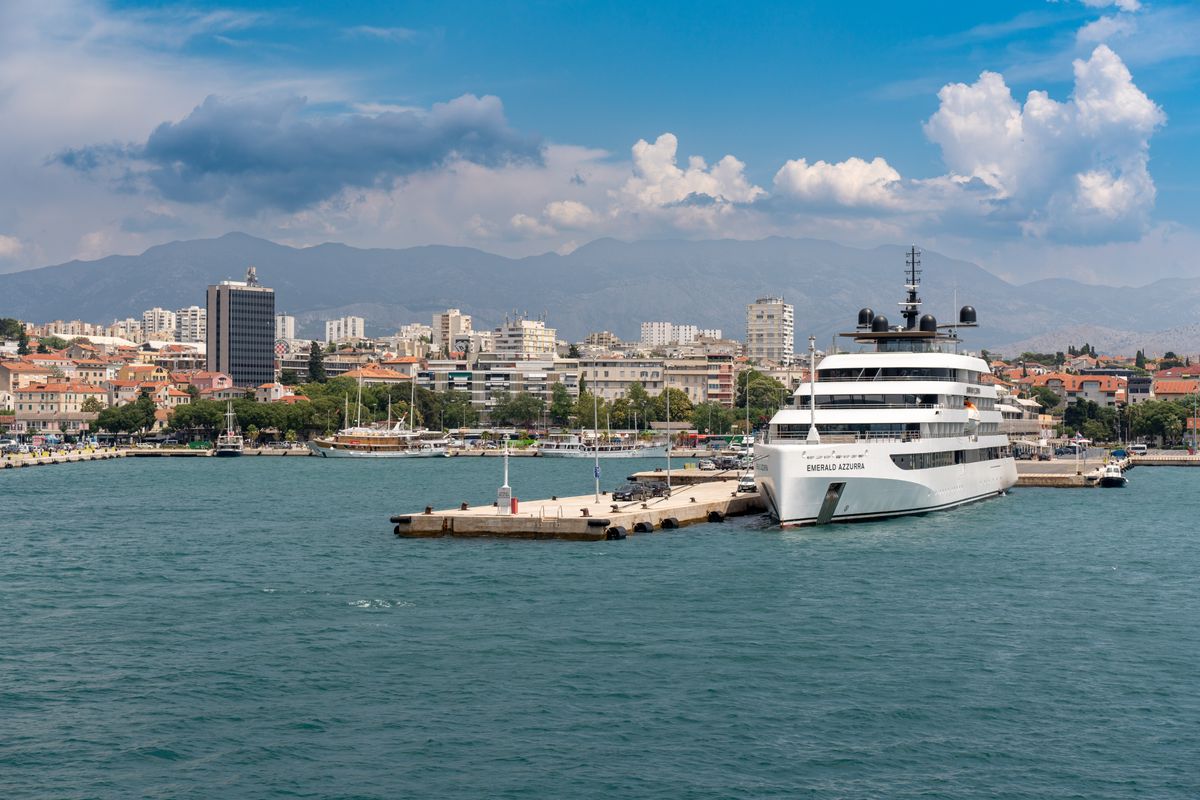 Luxury yacht charter Split Adriatic coastal scenery