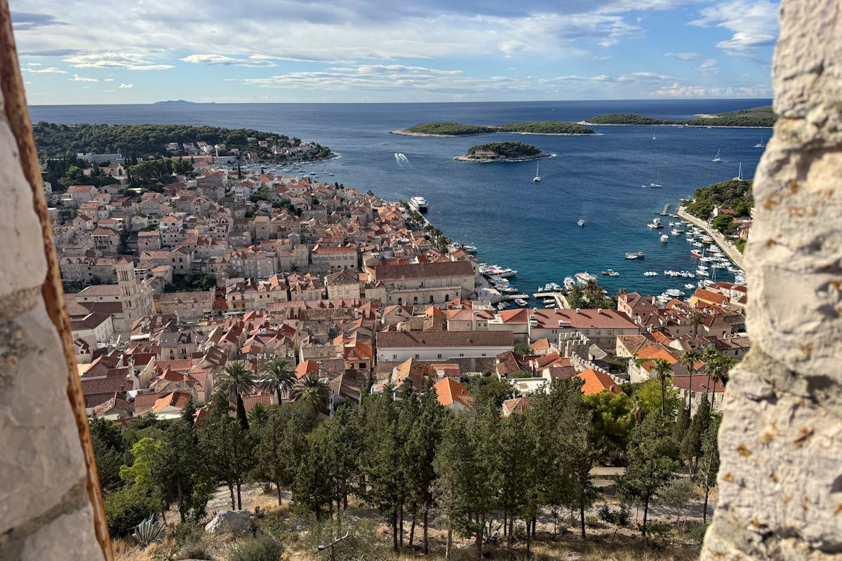 Luxury Dalmatian coast yacht charter in Croatia Adriatic coastal scenery