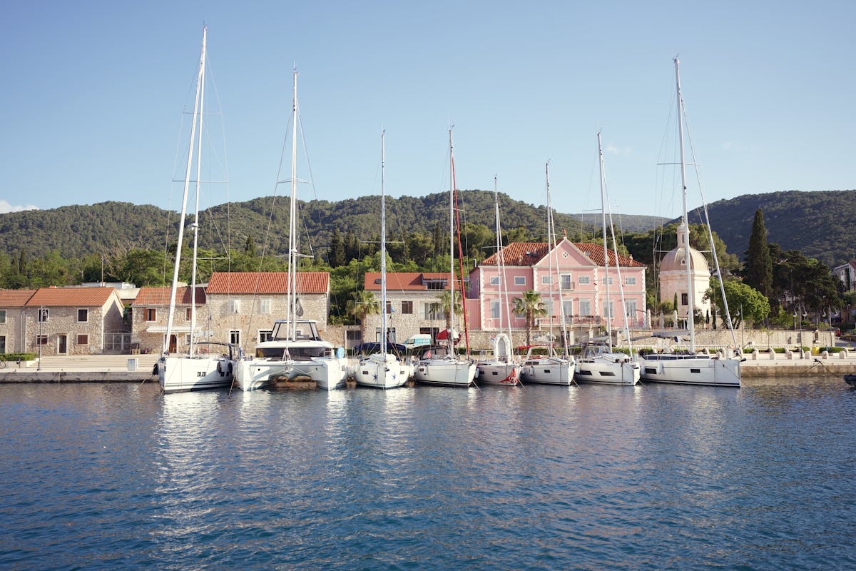 Luxury island hopping Croatia yacht Adriatic coastal scenery