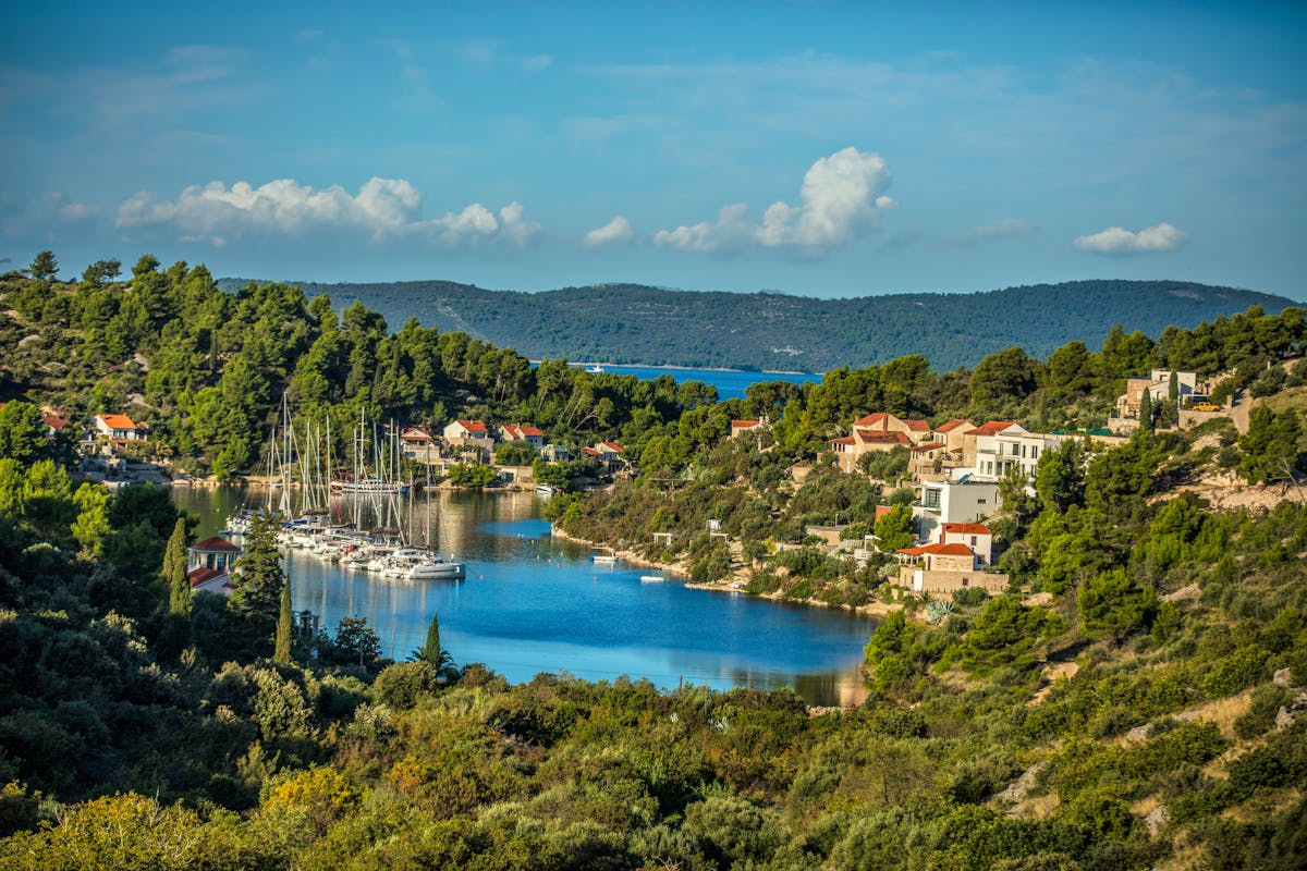 luxury yacht charter Croatia Adriatic coastal scenery