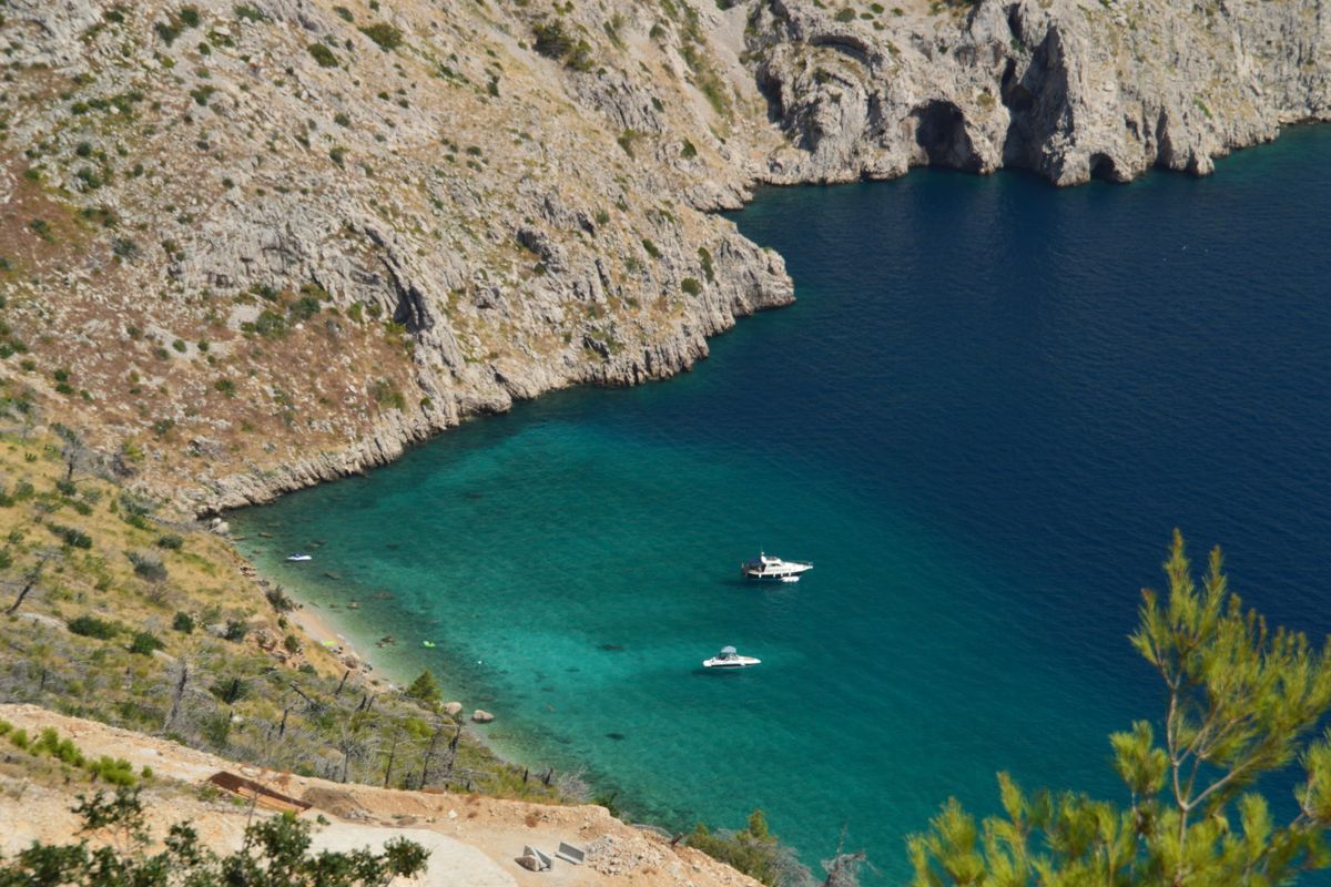 Luxury motor yacht charter Croatia Adriatic coastal scenery