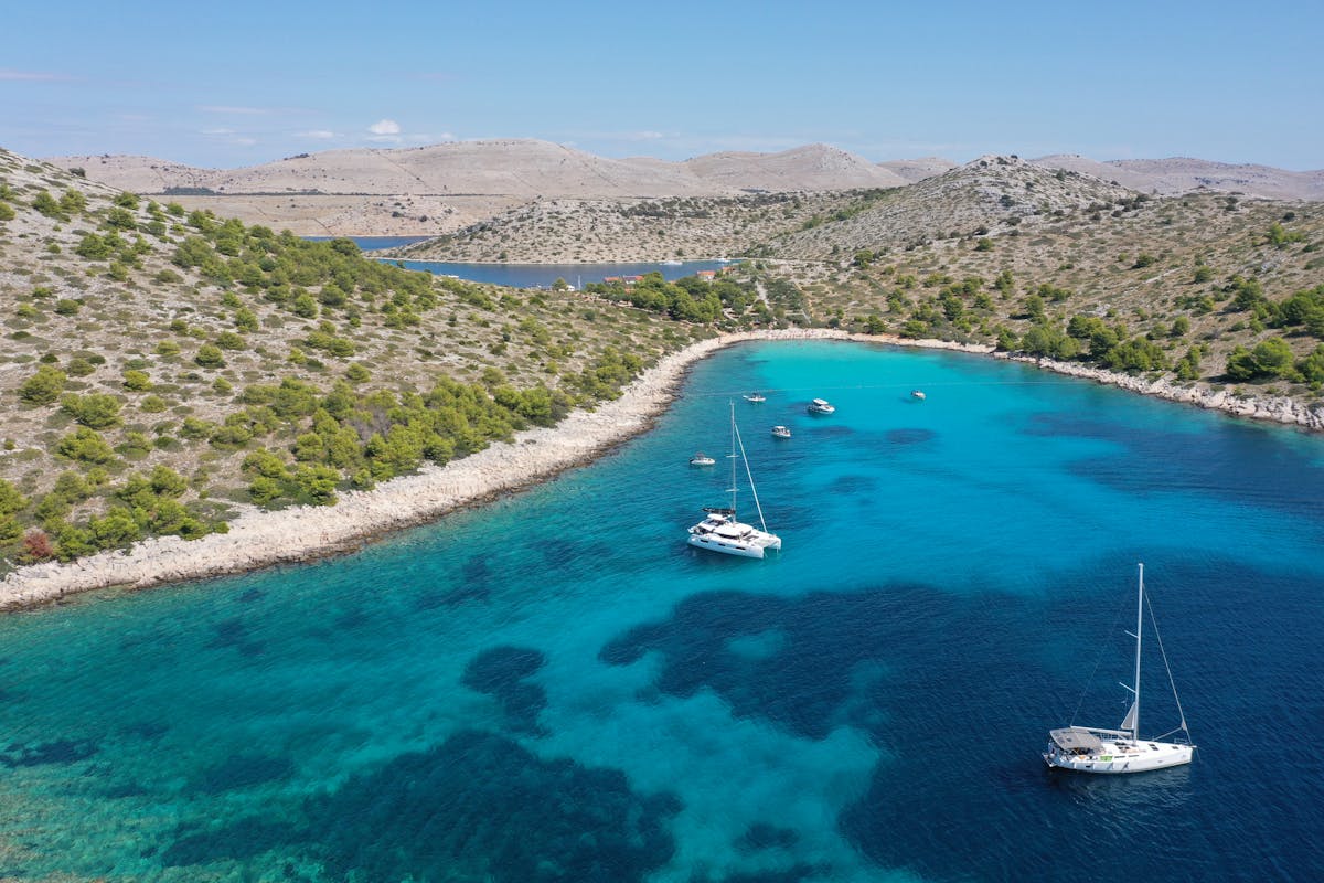 Luxury Croatia yacht charter Adriatic coastal scenery