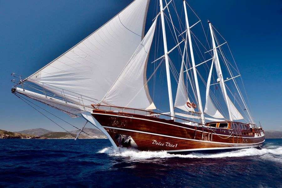 Luxury yacht gulet charter Croatia Adriatic coastal scenery