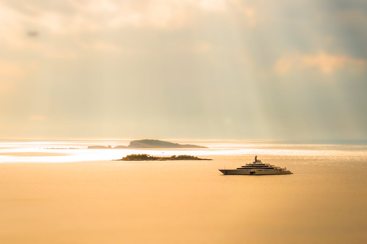 Luxury romantic yacht charter Croatia Adriatic coastal scenery