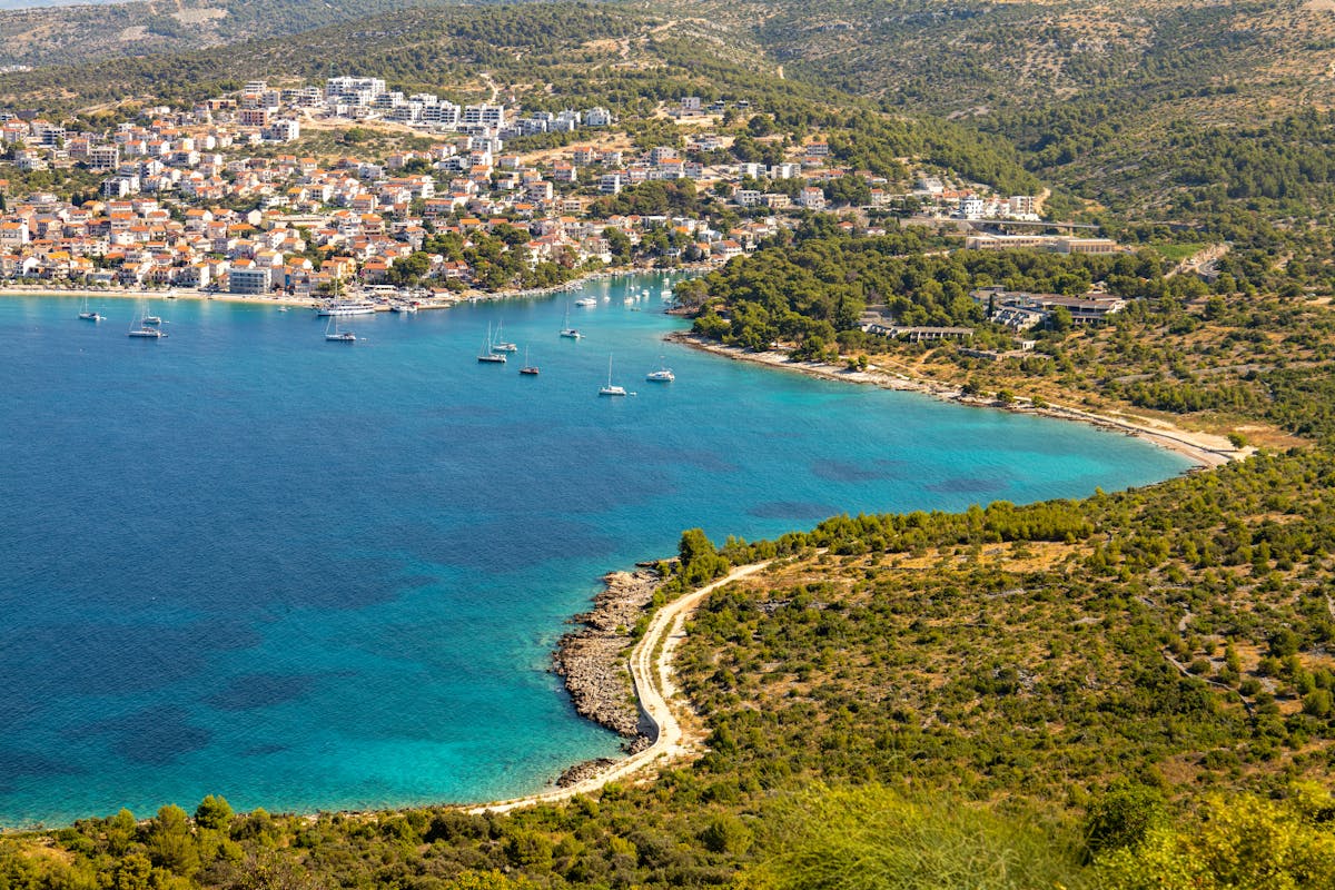 luxury yacht routes Croatia Adriatic coastal scenery