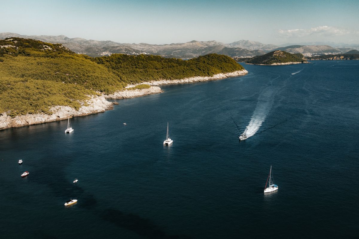 luxury yacht charter Croatia Adriatic coastal scenery