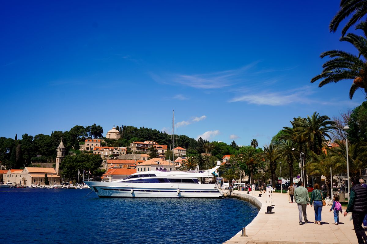 Luxury family yacht charter Croatia Adriatic coastal scenery