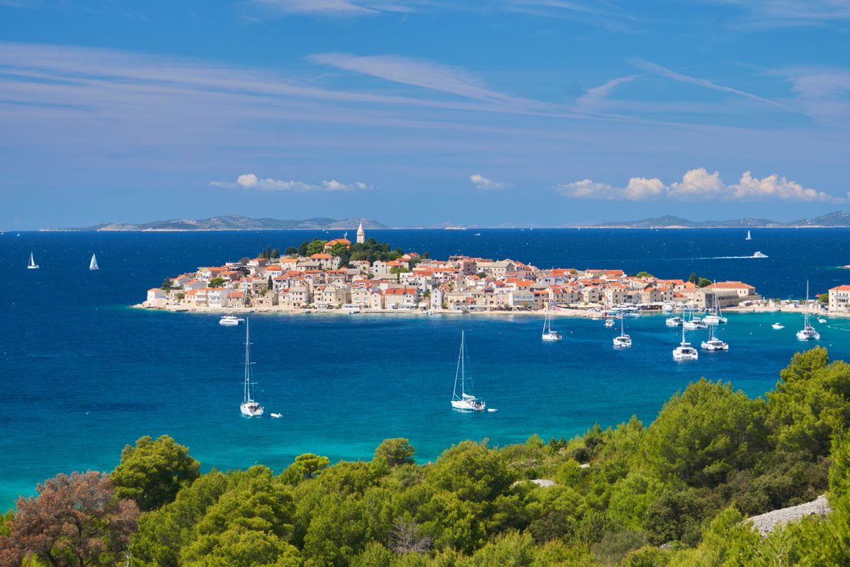 luxury yacht routes Croatia Adriatic coastal scenery