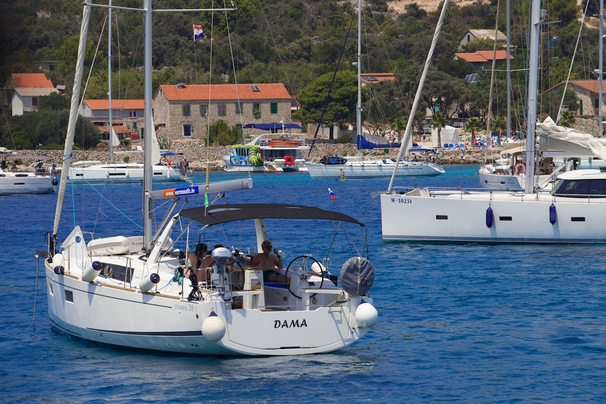Luxury Dalmatian coast yacht charter in Croatia Adriatic coastal scenery